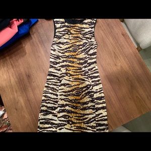 LEOPARD PRINT SILK DRESS
